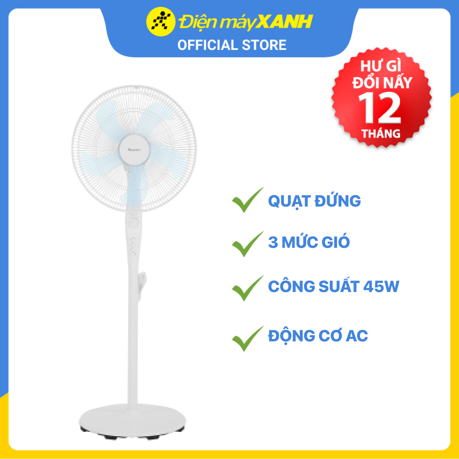 Quạt đứng Gree FDWK-4053h5 - Hàng chính hãng