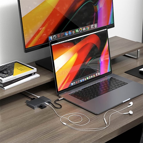 Cổng chuyển đổi HyperDrive 6-in-1 Gen2 USB-C Hub HD-G206 - Hàng chính hãng