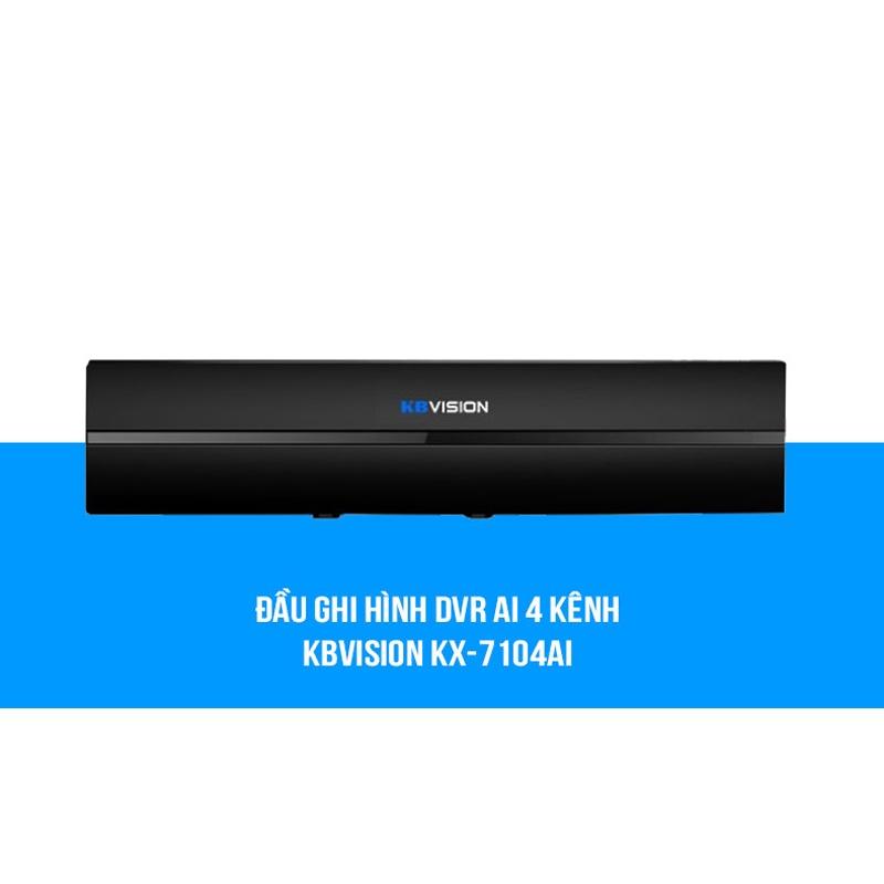 Đầu ghi hình Mini HD 4 kênh 5 in 1 (CVI/ TVI/ AHD/ Analog/ IP) KBVISION KX-7104Ai (Hàng chính hãng)