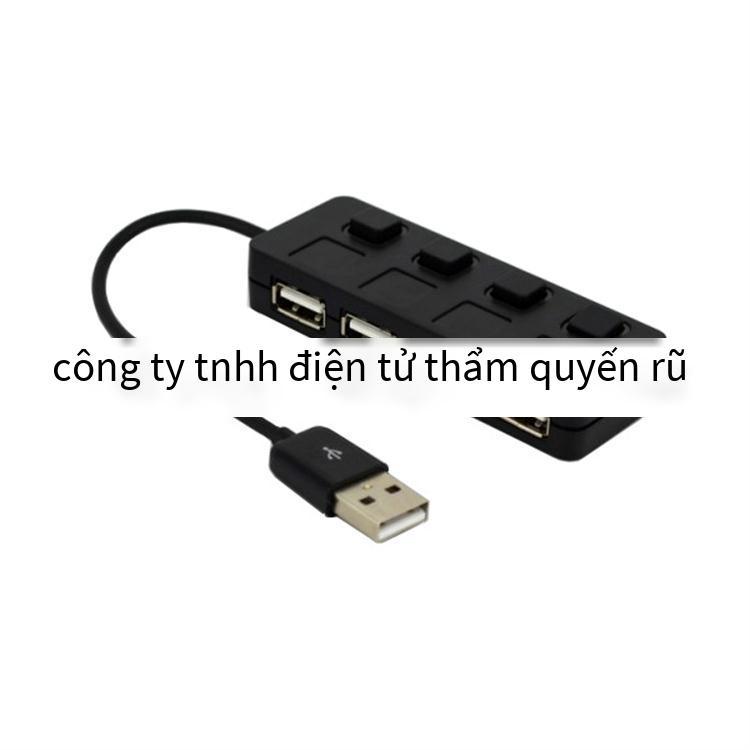 Nhà máy bán giá thấp nhất bộ mở rộng usb2.0hub một kéo bốn bộ chia công tắc độc lập Bộ mở rộng 4 cổng trung tâm đa giao diện