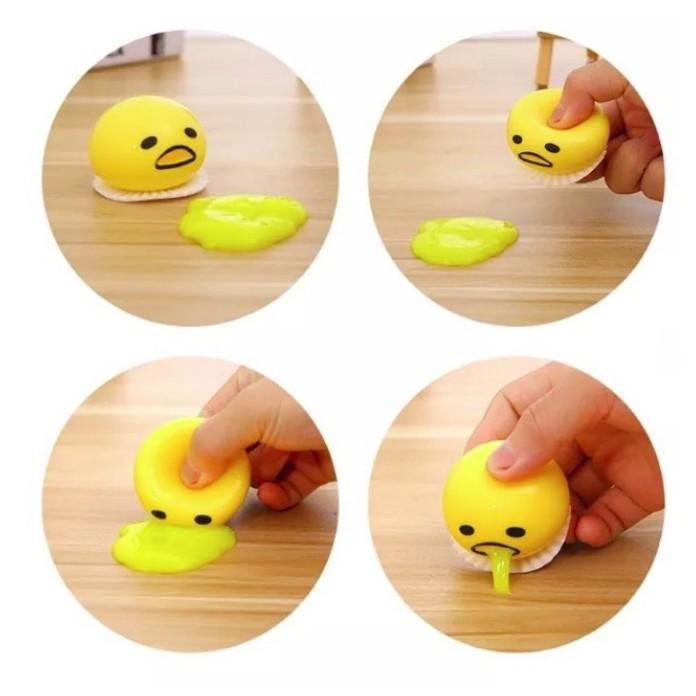 (FREE SHIP 99K) Đồ chơi trứng biến thái Gudetama hút slime dep