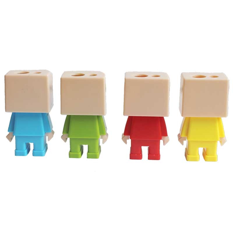 Bộ Chuốt Bút Chì Và Gôm Tẩy Lắp Ráp Lớp Học Mật Ngữ - HooHooHaHa Minime Xanh Lá - VPH11-0102