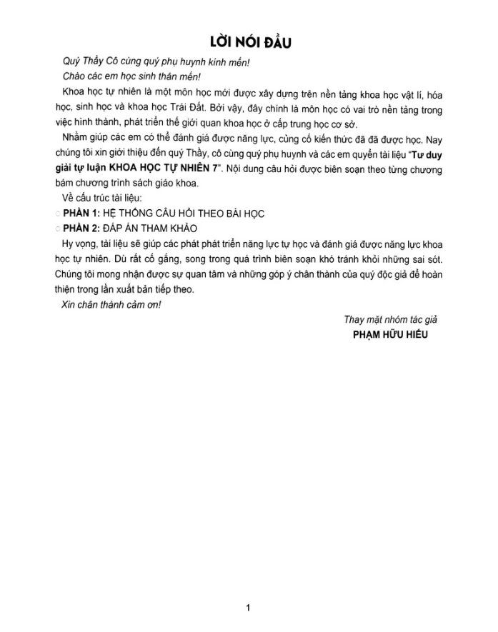 Sách - Combo Chuyên Đề Bài Tập Khoa Học Tự Nhiên 7 + Tư Duy Giải Tự Luận - Khoa Học Tự Nhiên 7