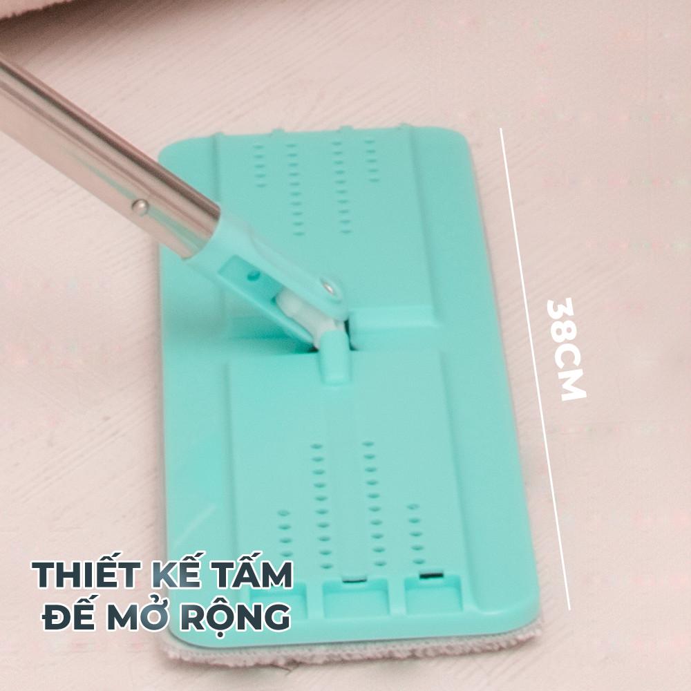 Bộ lau nhà MyJae thông minh Maxi 380 sợi Fiber lau sạch nhanh khô 125cm