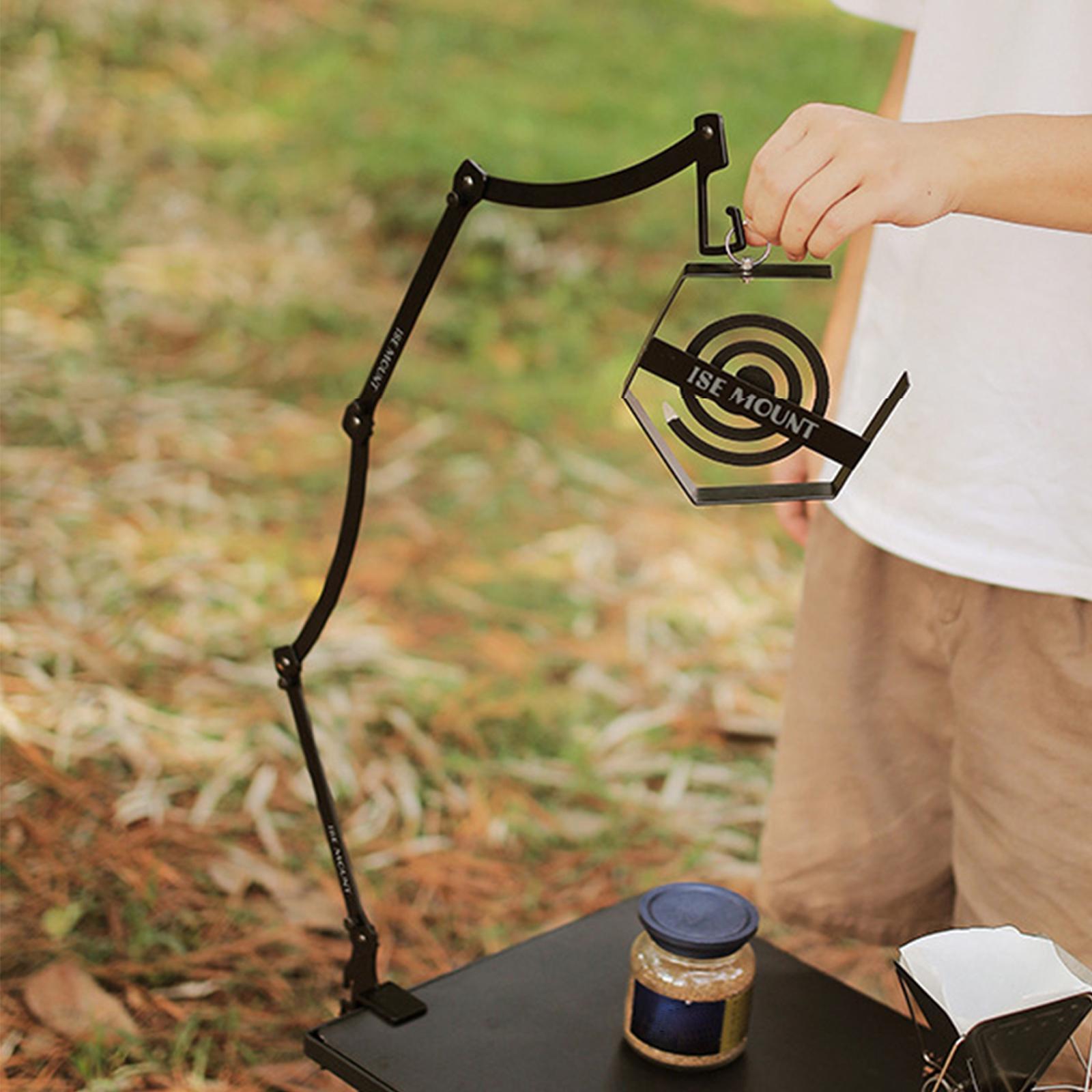 Camping Lantern Stand Camping Light Hanging Pole for Backpacking Outdoor BBQ