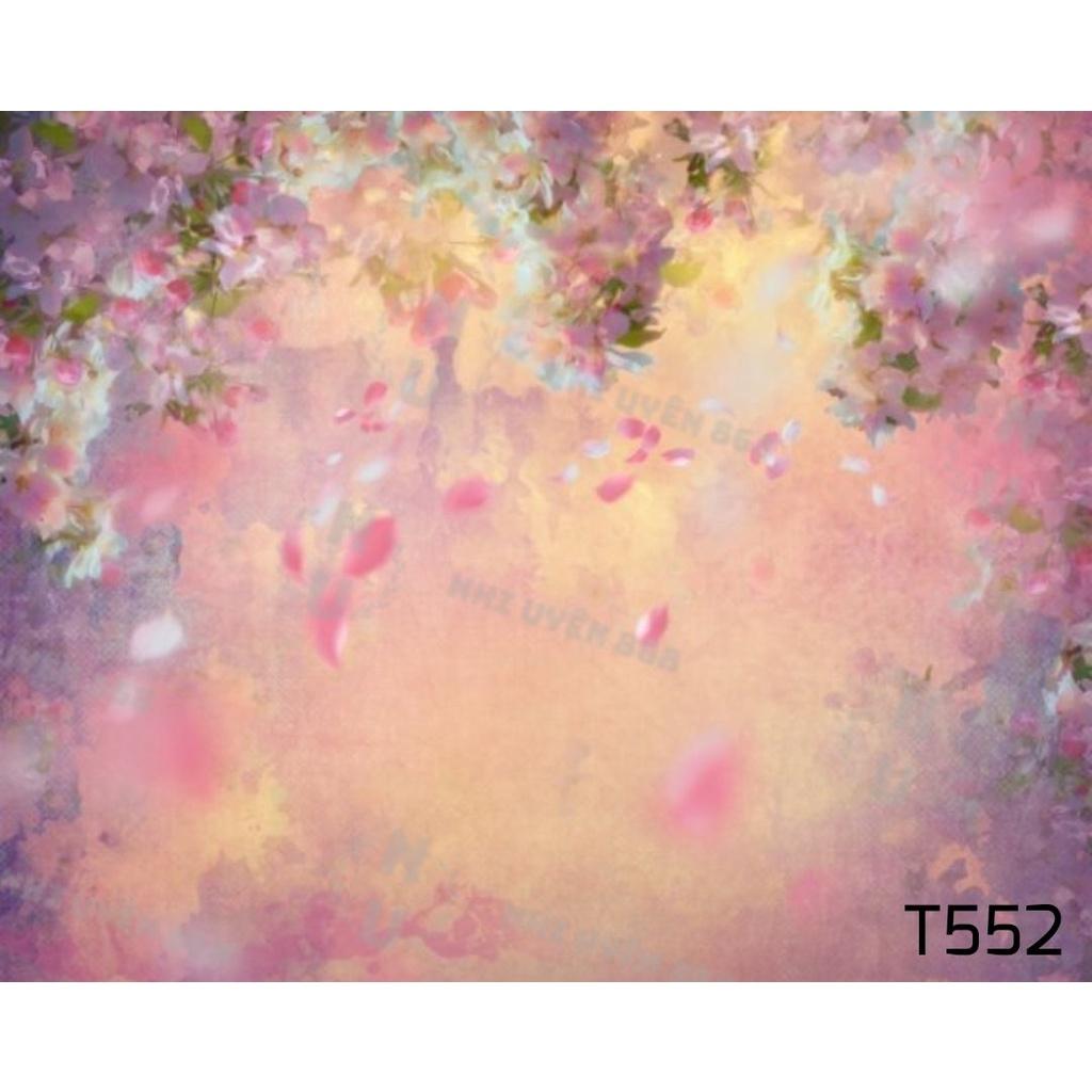 Tranh vải decor / Thảm vải treo tường / Thảm vải chụp ảnh chủ đề loang hoa