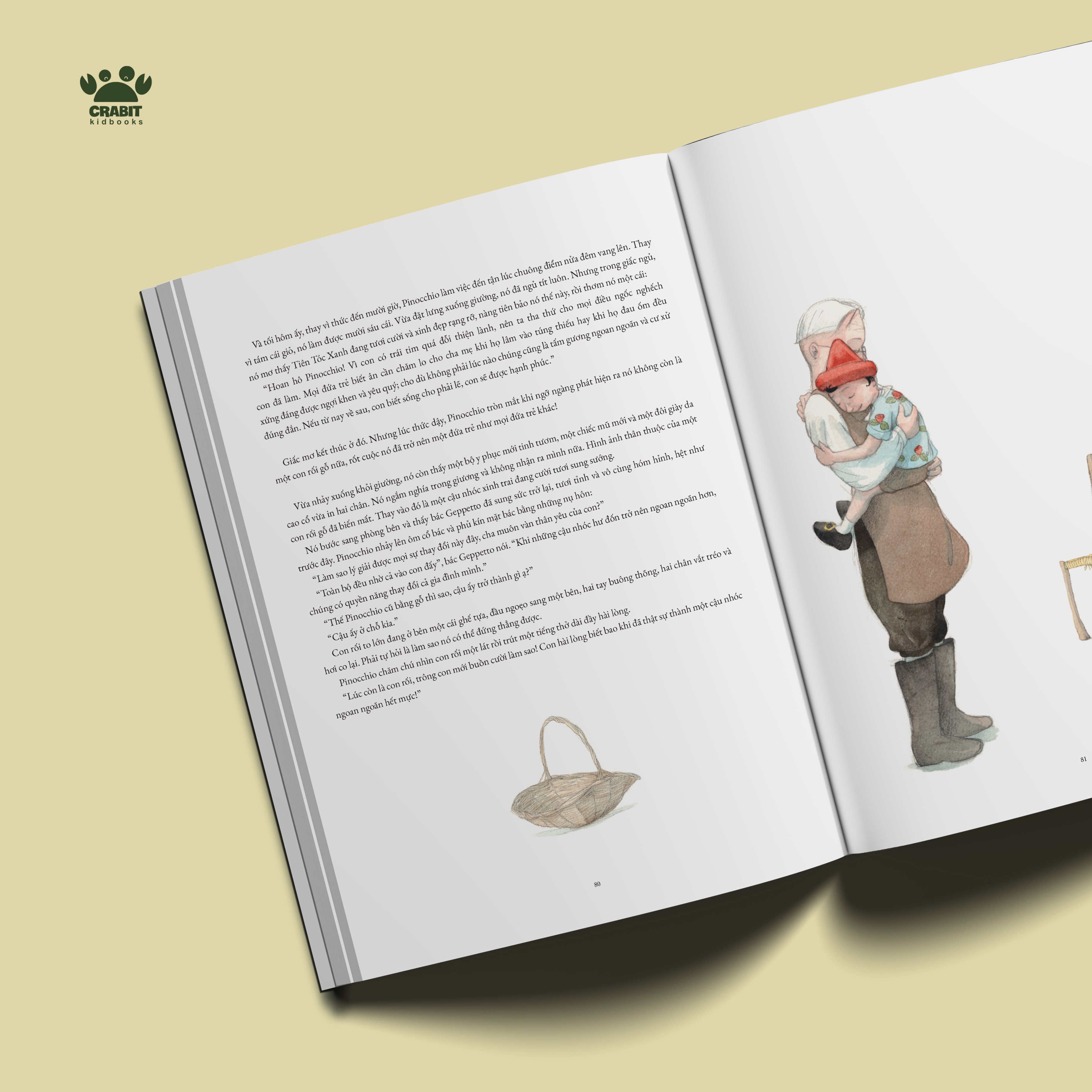 Sách - Pinocchio - Crabit Kidbooks