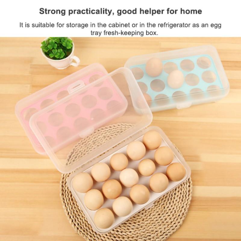 Hộp Nhựa Đựng Trứng 15 Ngăn