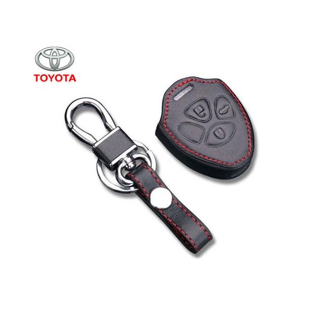 Bao Da Chìa Khóa Dành CHo Xe Toyota Hilux, Yaris Dạng Chìa Cắm Logo 3D