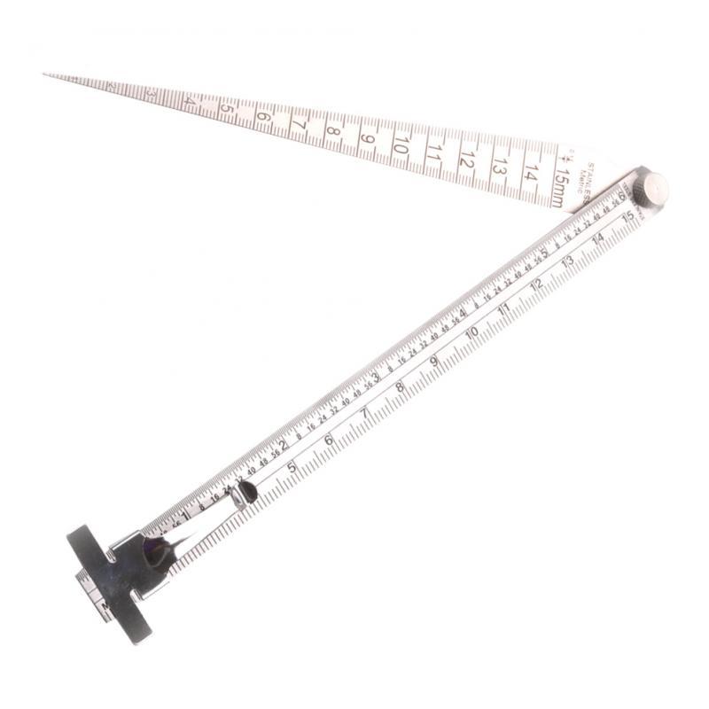 Foldable Set Double Side Ruler&Straight Ruler Measuring Tools Gauge