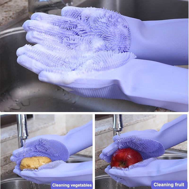 Đôi Găng Tay ANAEAT Bằng Cao Su Để Rửa Chén Và Chà Rửa Nhà Bếp