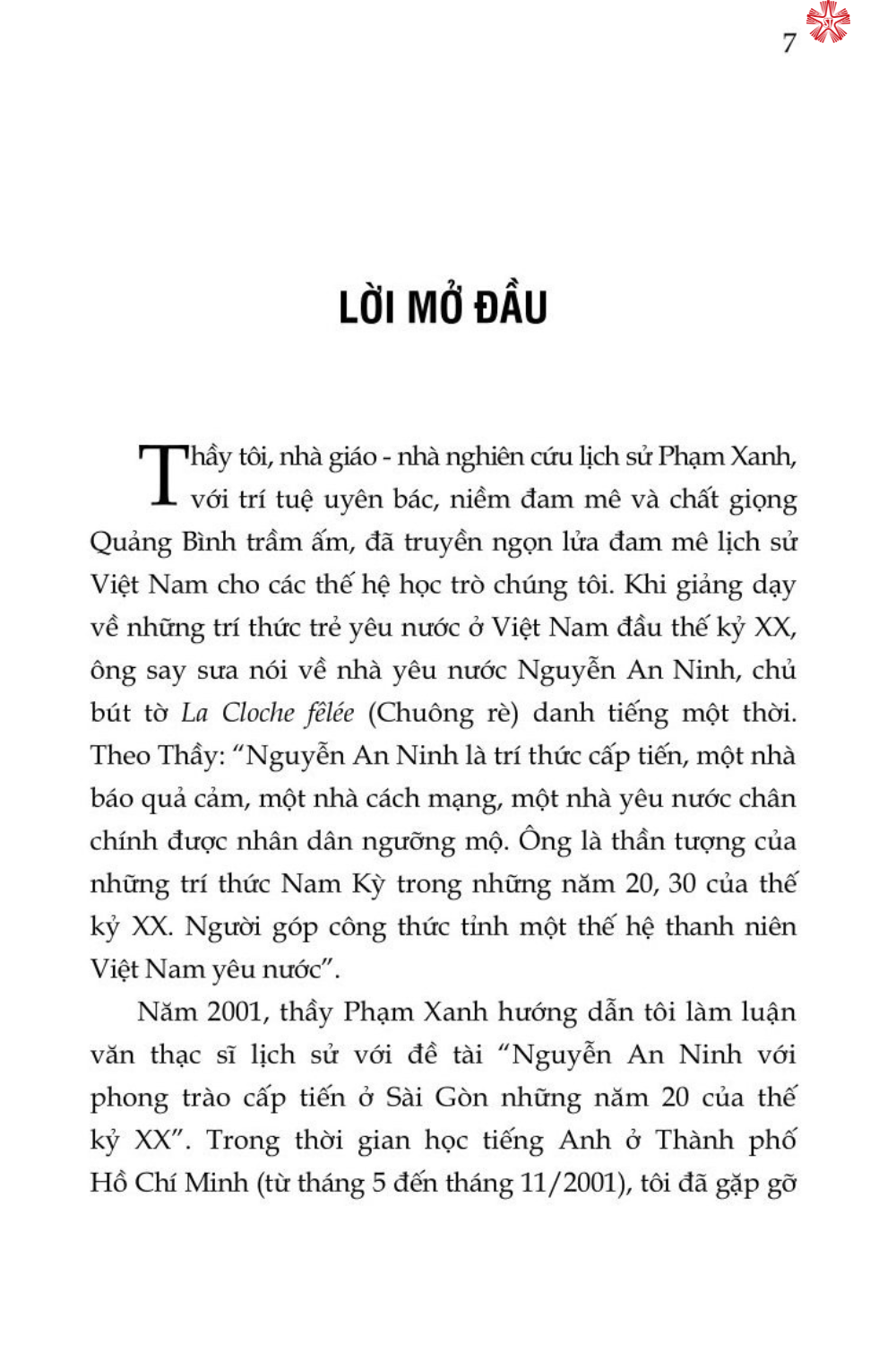 Nguyễn An Ninh - Không ăn mày tự do (bản in 2024)