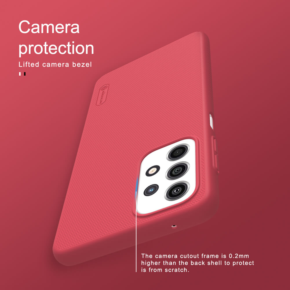 Ốp lưng sần chống sốc cho Samsung Galaxy A33 5G mặt lưng nhám hiệu Nillkin Super Frosted Shield - hàng nhập khẩu