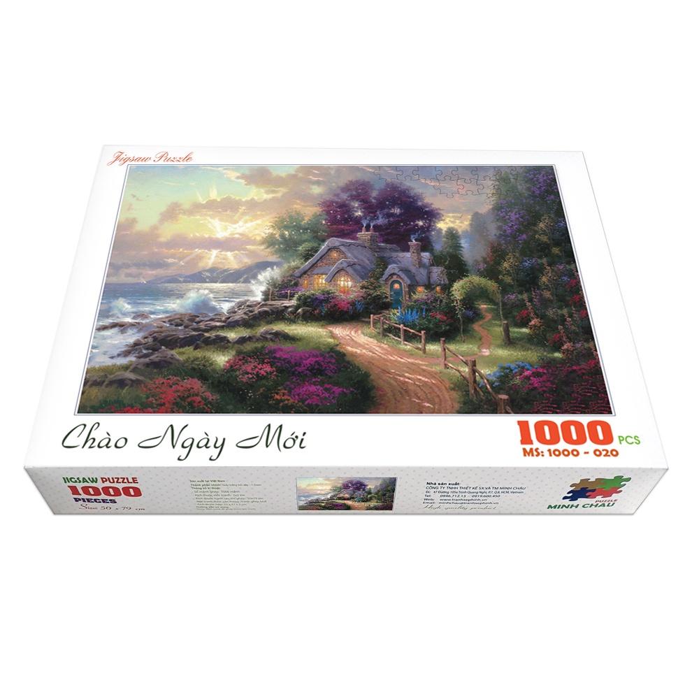 Bộ ghép hình hộp 1000 mảnh-Chào ngày mới