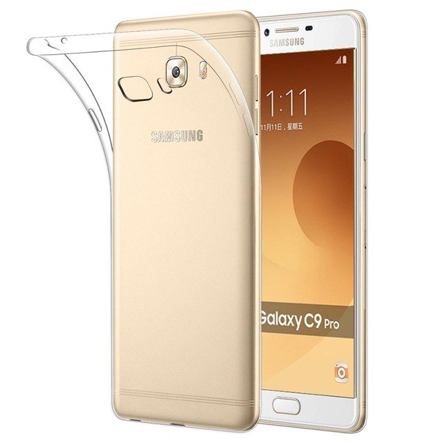Ốp lưng dẻo cho Samsung Galaxy C9 Pro hiệu Ultra Thin mỏng 0.6mm chống trầy - Hàng chính hãng