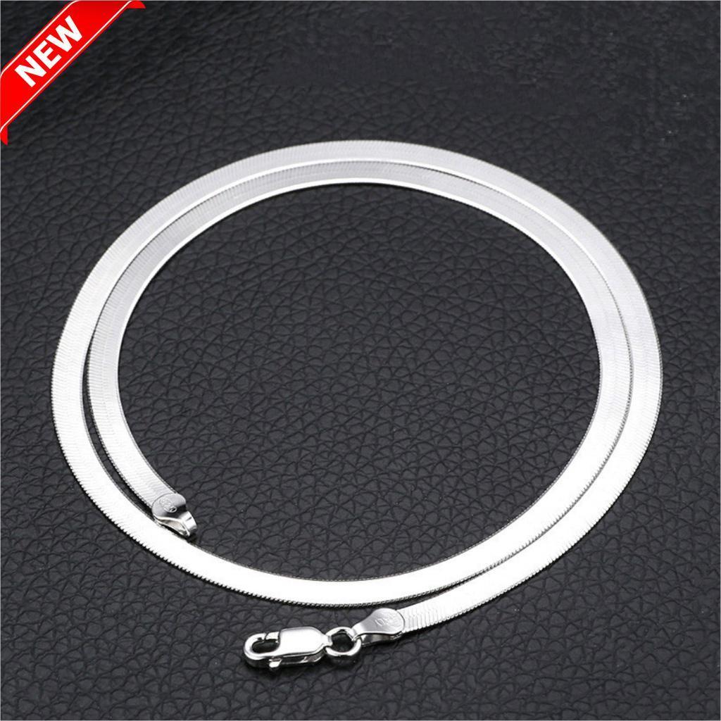 Dây chuyền nam nữ titan cao cấp đẹp sang trọng mì trangsucpt kích cỡ 4mm màu trắng PTDCNA43