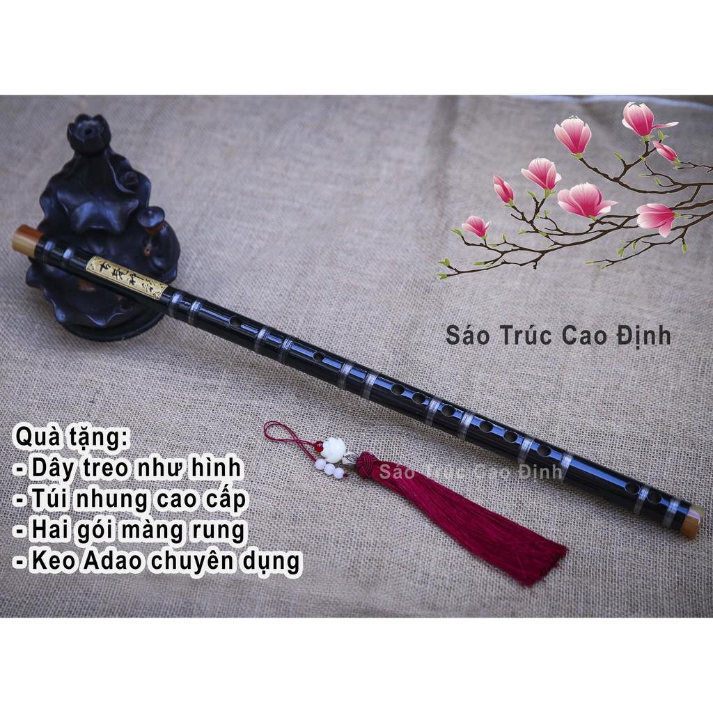 Sáo Dizi đen hắc ngọc | Tặng dây treo trần tình | Sáo Trúc Trung Hoa