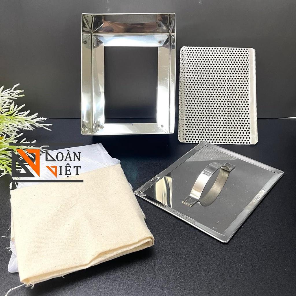 Khuôn làm ĐẬU PHỤ TÀU HỦ - Chất liệu INOX KHÔNG RỈ cao câp- SIZE LỚN