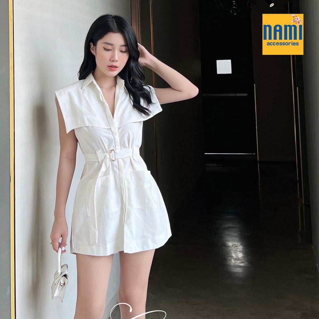 ( HÀNG CHUẨN ĐẸP ) Set Áo Sơmi Dáng Dài Kèm Quần Short Linen Kiểu Dáng Trẻ Trung Tinh Tế Bắt Mắt - ATNU034