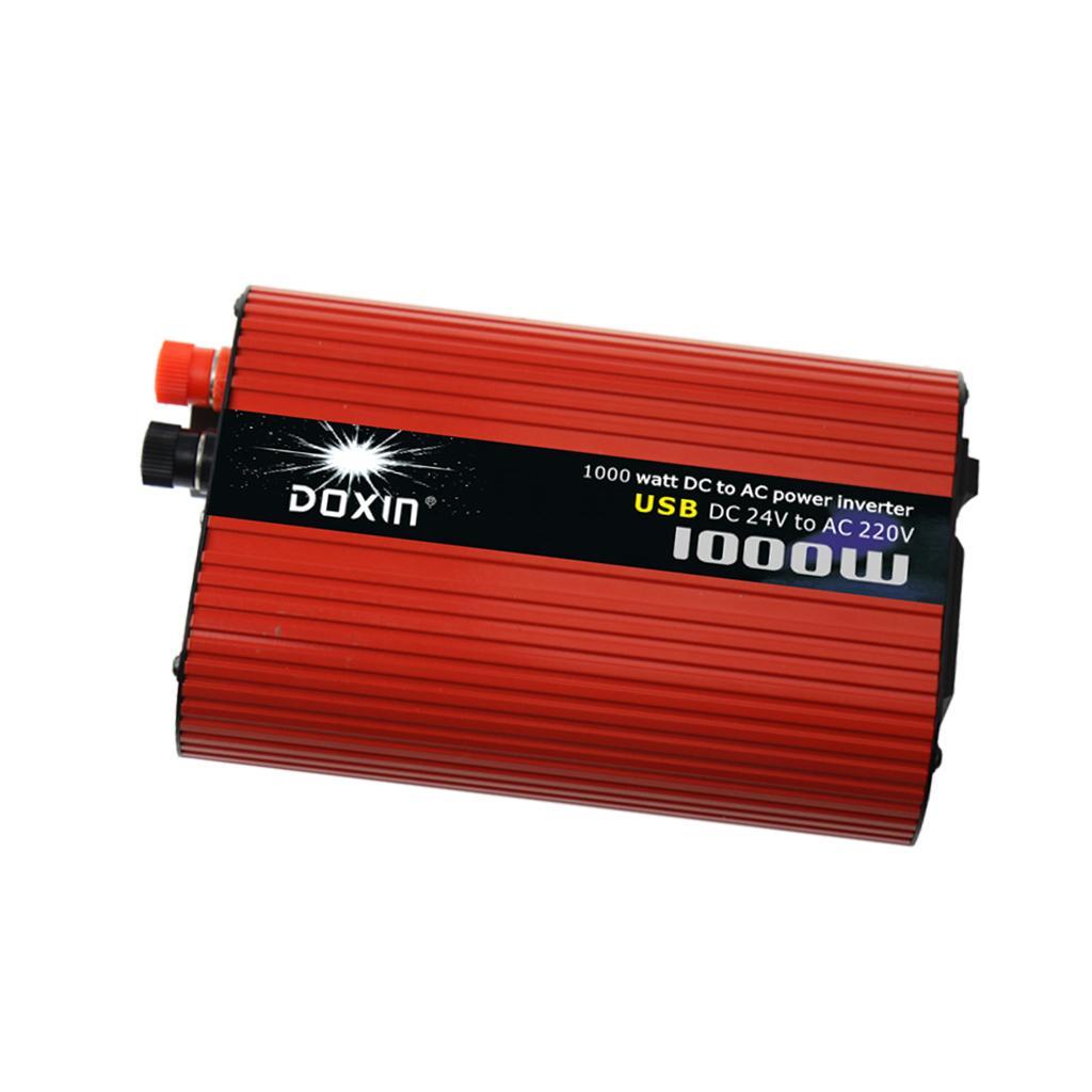 Car 1000W Power Inverter DC 24V to  220V Sine Wave Dual USB Converter
