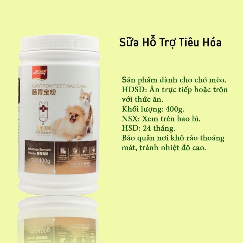 Sữa bột probiotics cho chó mèo BORAMMY bảo vệ đường tiêu hoá chống tiêu chảy tăng cường sức khoẻ - Sữa bột cho chó mèo