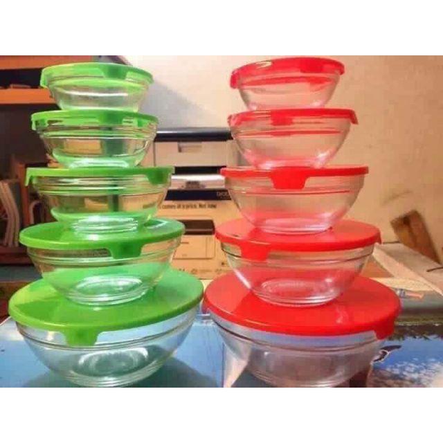 Bộ bát lạnh sét 5 có nắp đậy