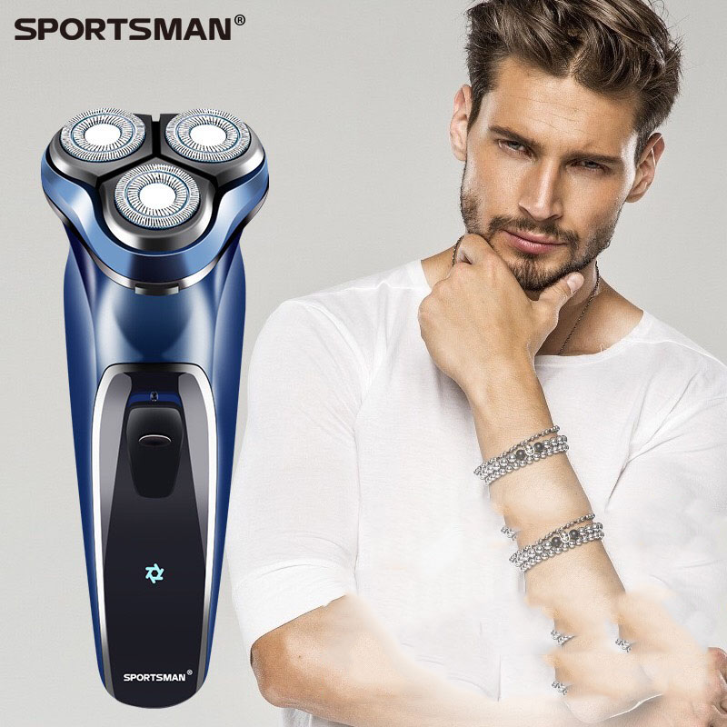 Máy Cạo Râu Điện 3D Chống Nước Có Thể Sạc Lại SPORTSMAN SM-537