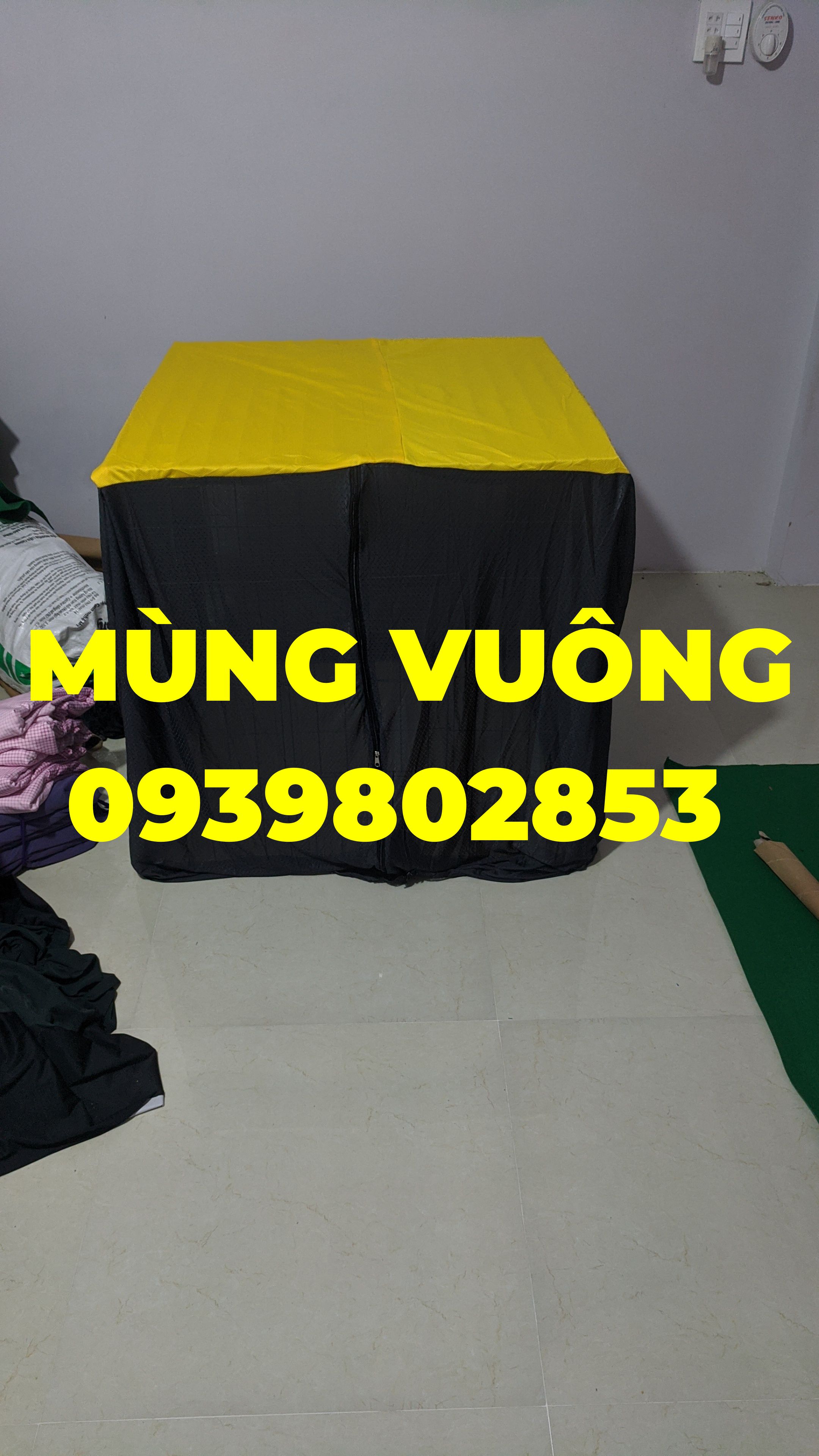 Mùng gà vuông các kích thước có dây kéo