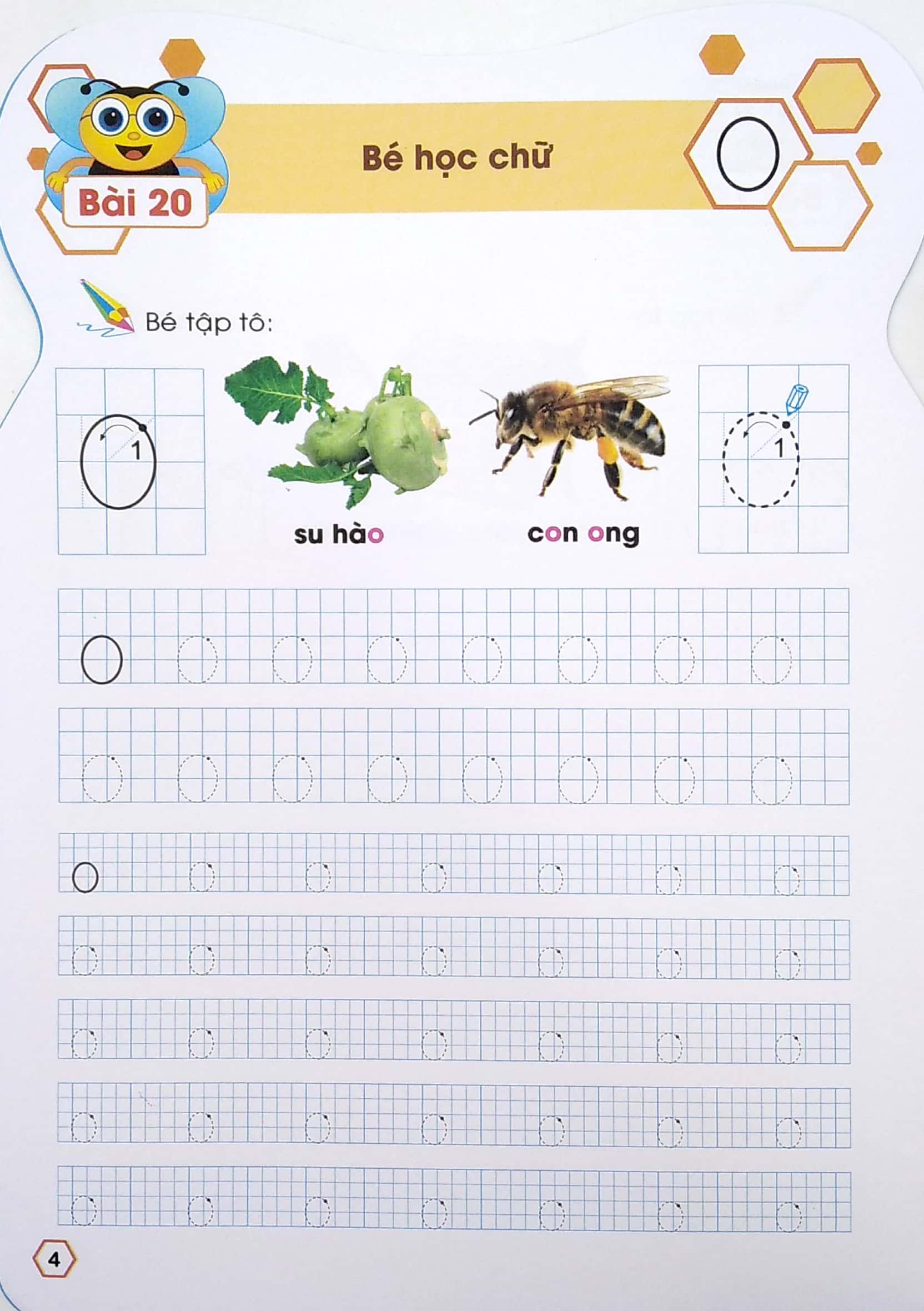 Ong Con Chăm Chỉ - Tập Tô Chữ - Tập 2
