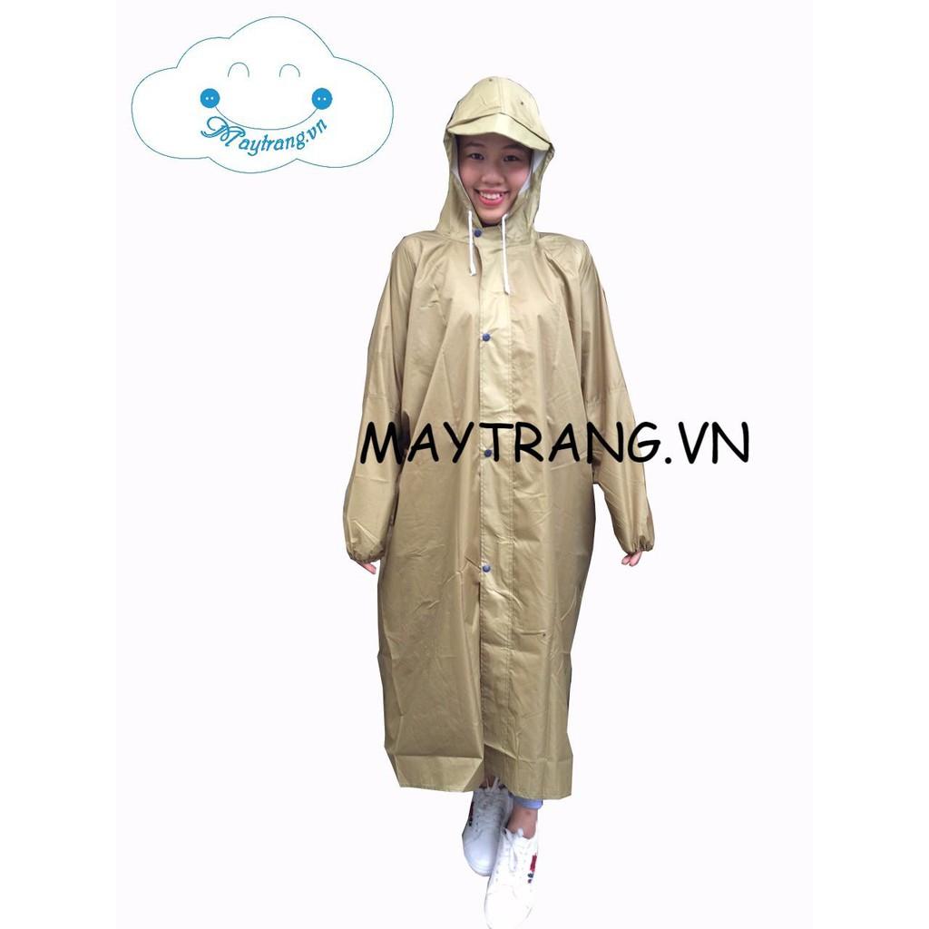 ÁO MƯA DÂY KÉO MÀU VÀNG, VẢI DÙ DA CÁ CAO CẤP