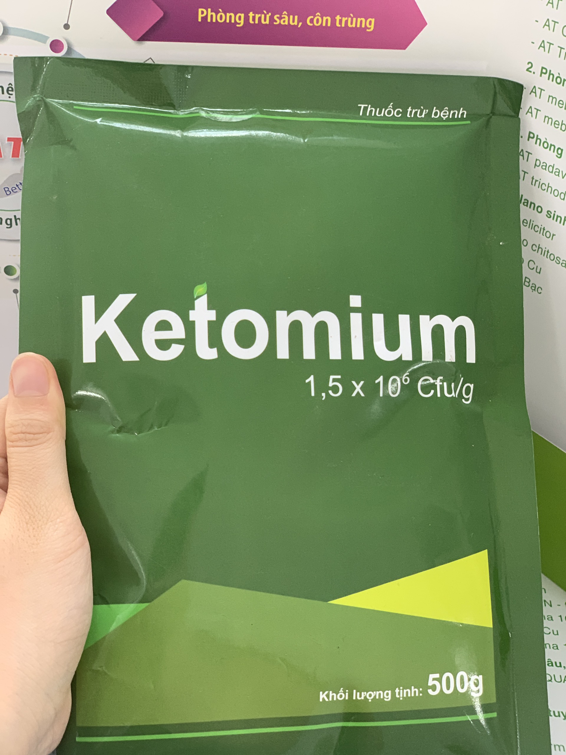 Thuốc AT Ketomium Phòng Trừ Thối Rễ, Thán Thư, Sương Mai Tăng Sức Đề Kháng Cho Cây Trồng, Hoa Hồng, Cây Cảnh Trong Nhà