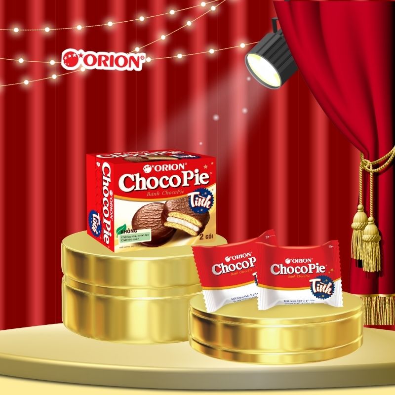 Hộp 2 gói bánh CHOCOPIE TÌNH Orion 66g (33g x 2 gói/hộp)