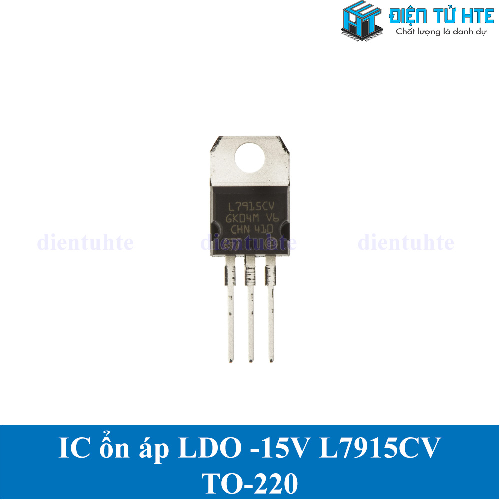 Bộ 2 con IC ổn áp nguồn âm -15V L7915CV 7915 chân cắm TO-220 loại tốt