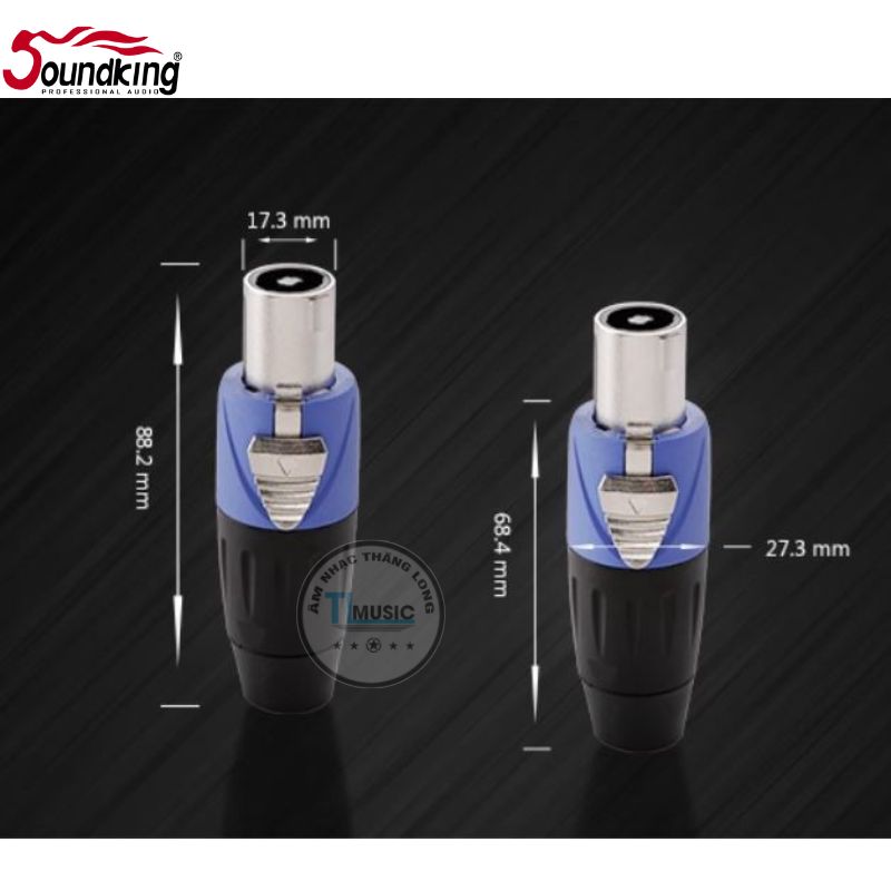 Soundking CSM001 - Giắc Cắm Loa 4 Chân Jack Đầu Nối Dây Loa, Đầu Nối Ohm Của Bộ Khuếch Đại, Phích Cắm 4P-Hàng Chính Hãng