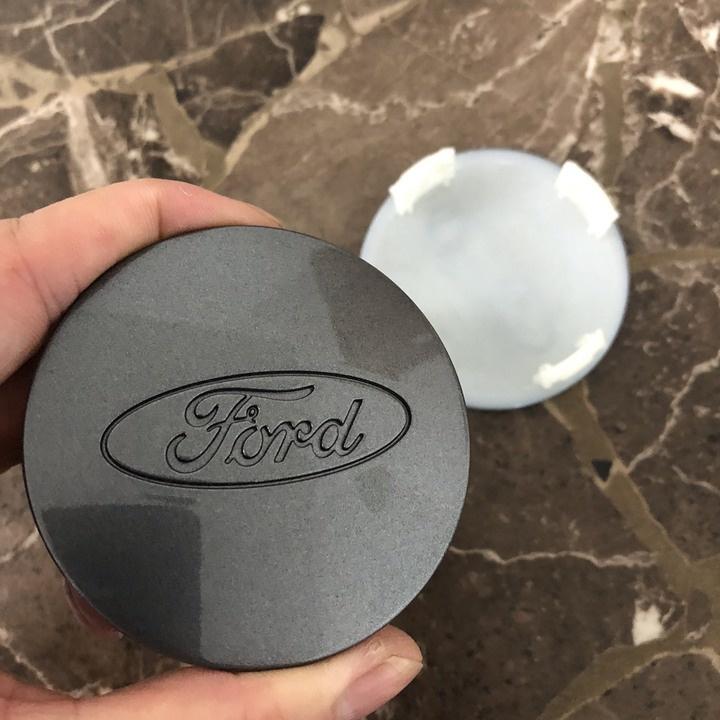 Logo chụp mâm, ốp vành bánh xe ô tô hãng Ford đường kính 70mm, chất liệu nhựa ABS