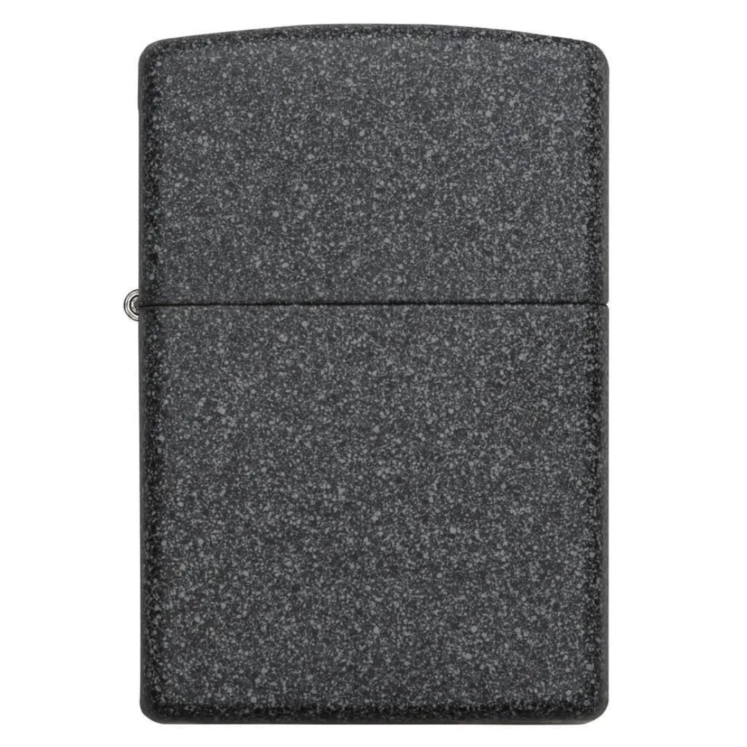 Zippo Chính Hãng Mỹ Iron Stone – Bề Mặt Sần Nhám Như Đá, Chống Gió, Vỏ Kim Loại Cao Cấp