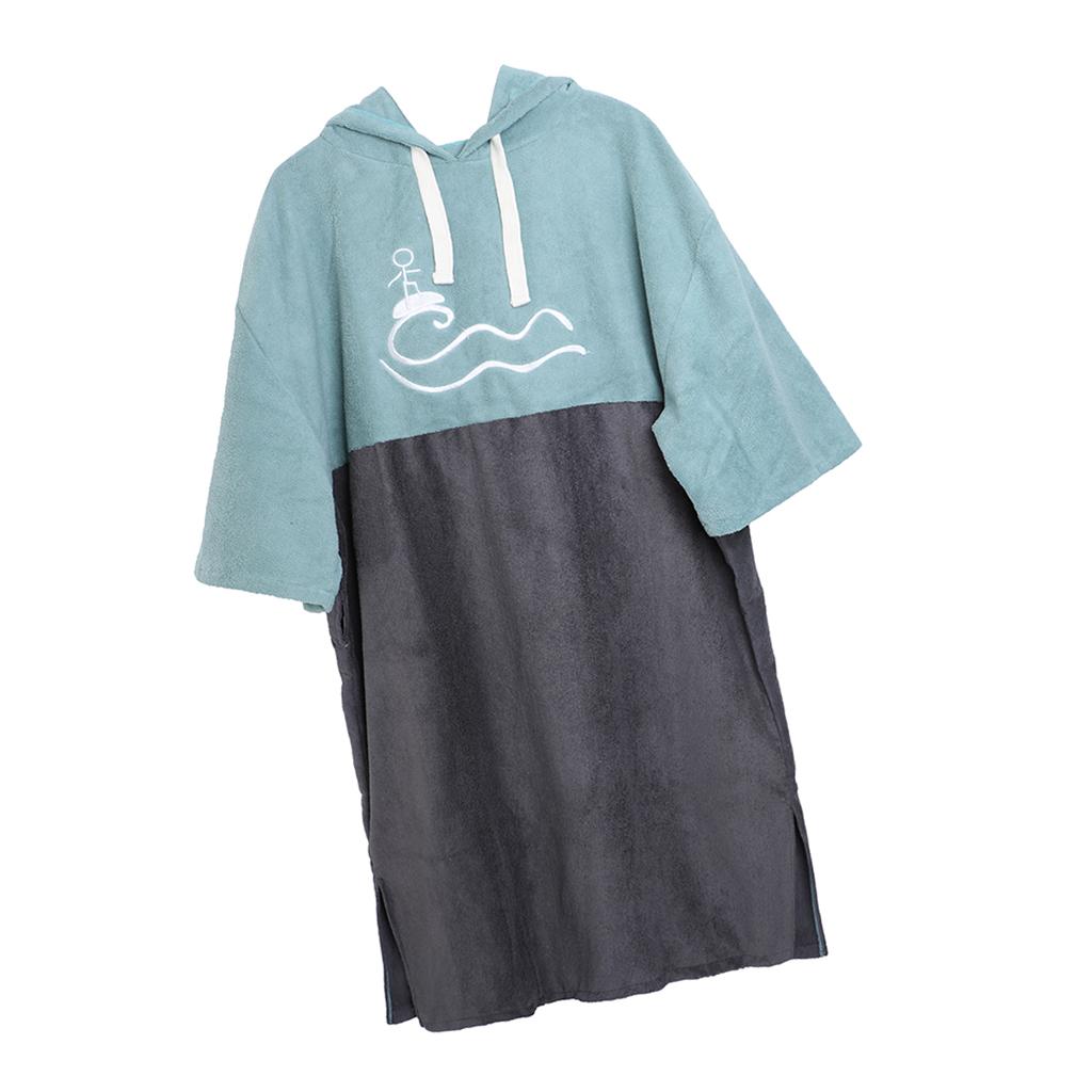 Aternee Bãi Biển Áo Choàng Poncho Có Mũ Khăn cho Nam Chống Nắng Nữ CHỐNG TIA UV Bơi Quần Áo