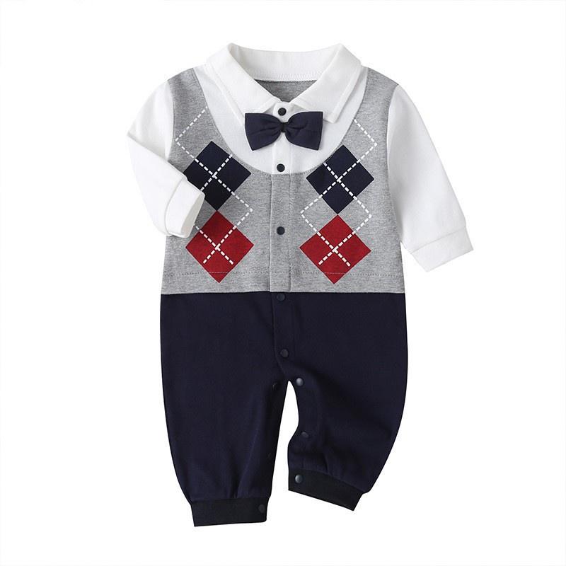Bộ Body quần áo trẻ em dài tay Công Tử thu Đông CT03 chất cotton cho Bé Gái Bé Trai từ 0-12 tháng tuổi