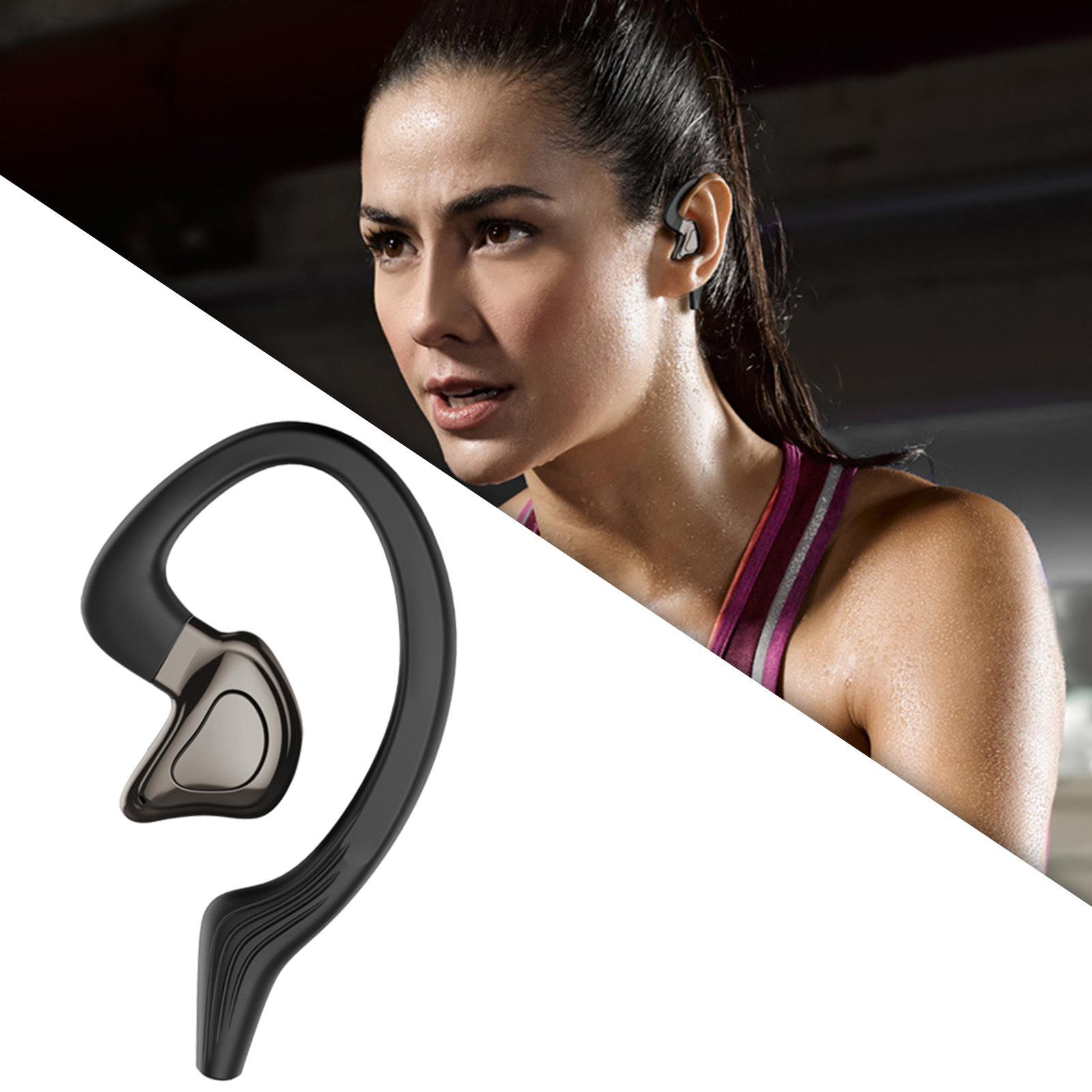 Wireless Bluetooth Headset with Mic Business Headphones Earphones Left Ear