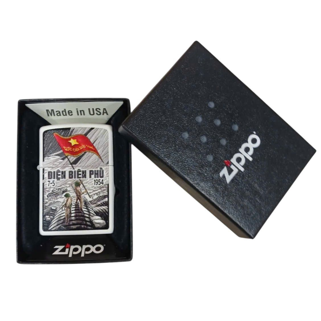 Zippo Kỷ Niệm Chiến Thắng Điện Biên Phủ 1954 – Bật Lửa Zippo Chính Hãng Sưu Tầm
