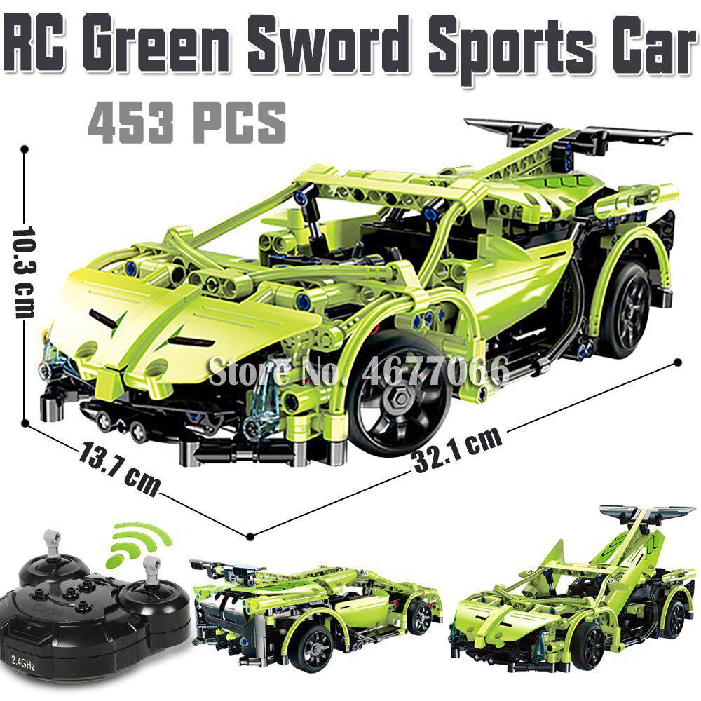 Đồ Chơi Lắp Ráp Kiểu Lego Siêu Xe LAMBORGHINI CaDA C51007 Điều Khiển Từ Xa RC Với 453 Mảnh Ghép