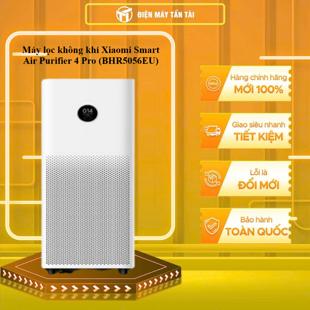 4 PRO - Máy lọc không khí Xiaomi Smart Air Purifier 4 Pro (BHR5056EU) - HÀNG CHÍNH HÃNG - GIAO HCM