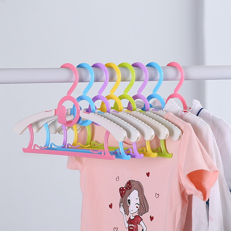 Móc quần áo hình gấu 2in1 điều chỉnh ngắn dài kèm móc nối HT226 - Giao Ngẫu Nhiên