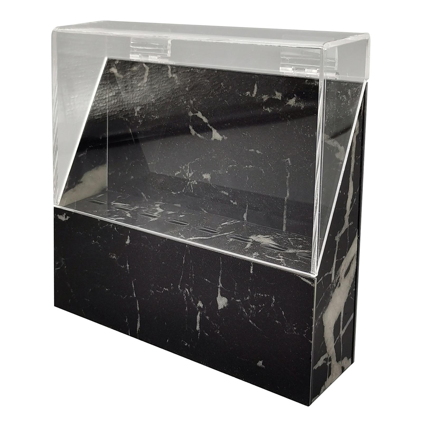 Eyelash Extension Storage Box Tweezers Organizer Case Stand Holder Black