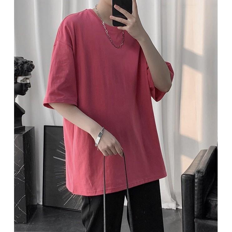 Áo thun Unisex 20We Basic Tee phông trơn nam nữ RP_01 tay lỡ oversize form rộng 4 màu