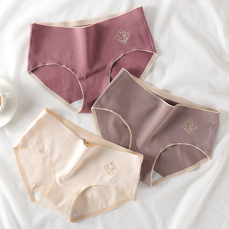 Quần lót nữ cotton kháng khuẩn không đường may thoáng mát - QLN06