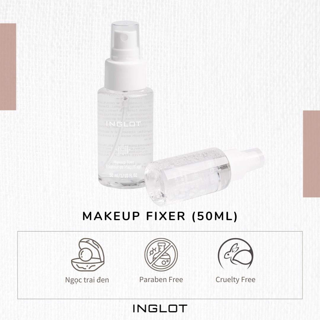 Dung dịch xịt khoáng làm bền lớp trang điểm Face Makeup Fixer INGLOT