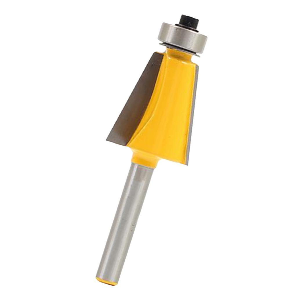 2xWoodworking Chamfer/Bevel Edging Router Bit with 1/4inch Shank