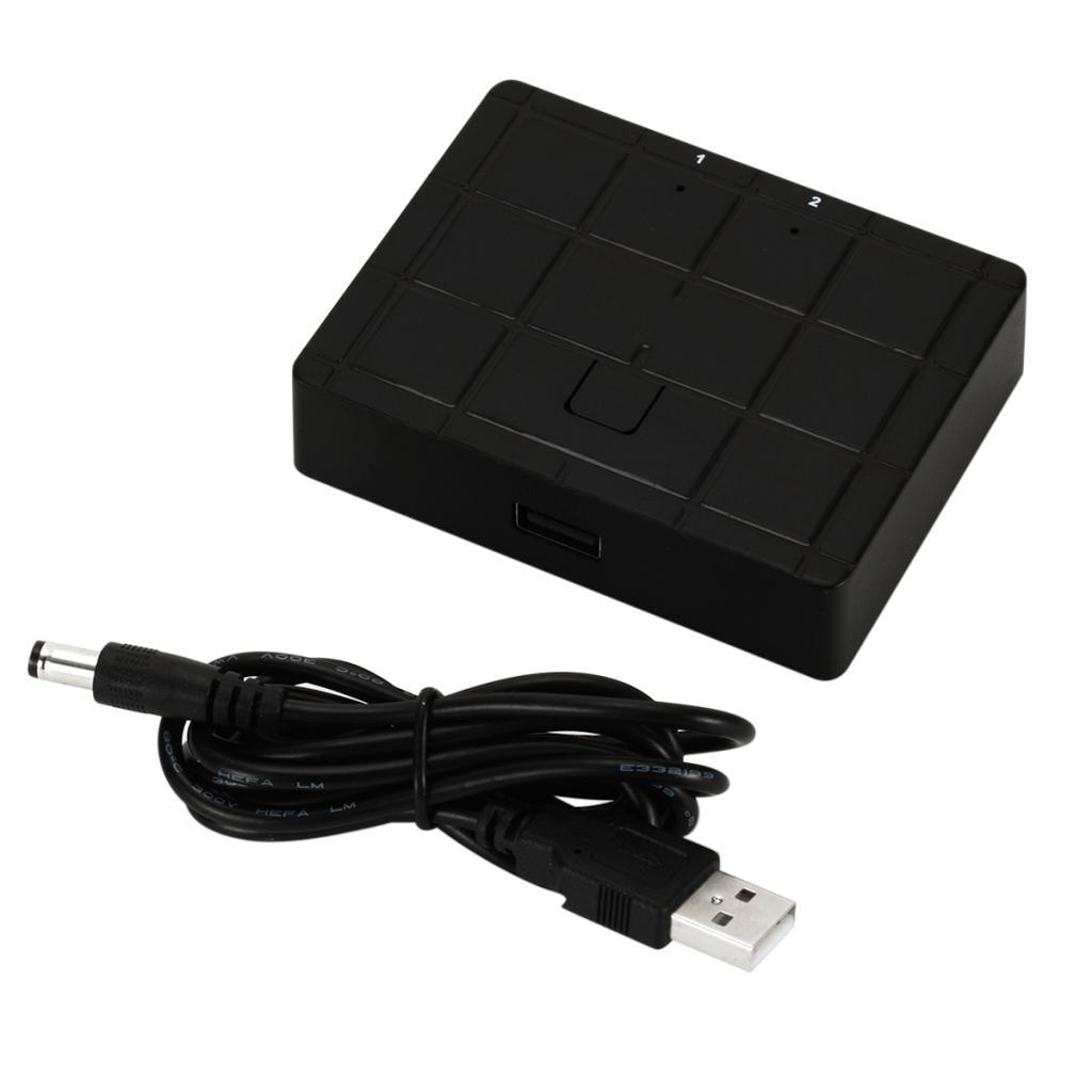 2 Ports USB 2.0 Device Sharing Switcher Adapter Box for Printer
