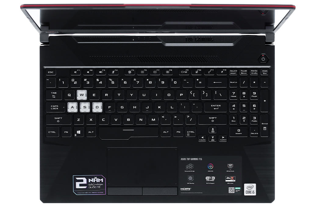 Laptop Asus FX506LHB i5 10300H/8GB/512GB/4GB GTX1650/15.6&quot;F/144Hz/Win11/(HN188W)/Đen - Hàng chính hãng